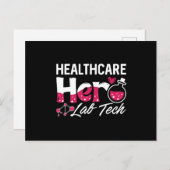 Carte Postale Healthcare Hero Lab Tech Laboratory Technician (Devant / Derrière)