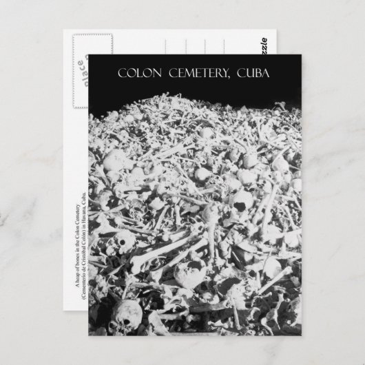 Carte Postale Heap of Bones in the Colon Cemetery, Cuba (Devant / Derrière)