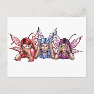 Carte Postale Hear, Speak, See No Evil
