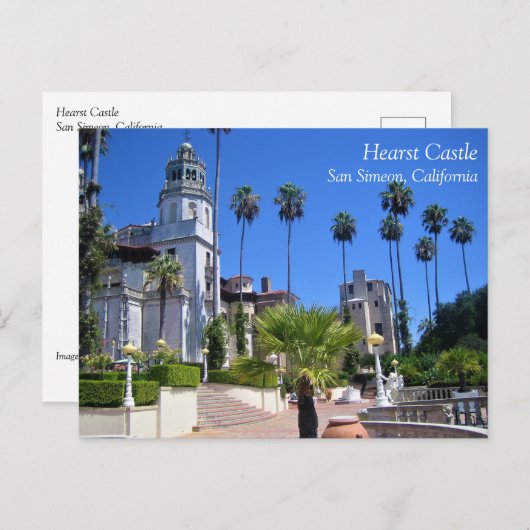 Carte Postale Hearst Castle, San Simeon, Californie (Devant / Derrière)