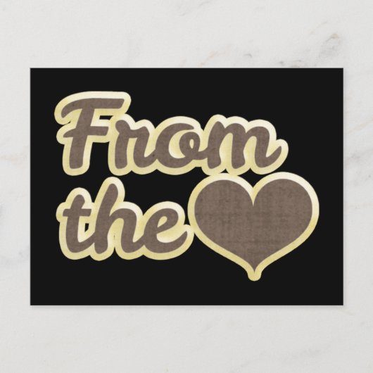 Carte Postale Heart Black Love (Devant)