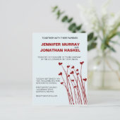 Carte Postale Heart Fields Sweetness Wedding Invitation (Debout devant)