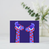 Carte postale HEART GIRAFFE (Debout devant)