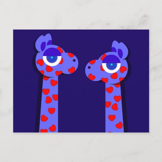 Carte postale HEART GIRAFFE (Devant)