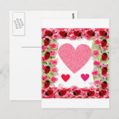 Carte Postale Heart Ladybugs (Devant / Derrière)