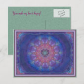 Carte Postale Heart Mandala (Devant / Derrière)
