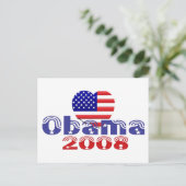 Carte postale 'Heart' Obama 2008 (Debout devant)