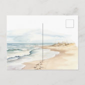 Carte Postale Heart Ocean Beach (Dos)