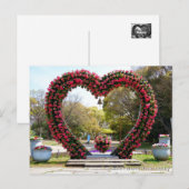 Carte Postale Heart-Shaped Flower Topiary (Devant / Derrière)