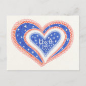 Carte postale Heart U.S.A (Devant)