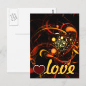 Carte postale Heartbeat Love (Devant / Derrière)
