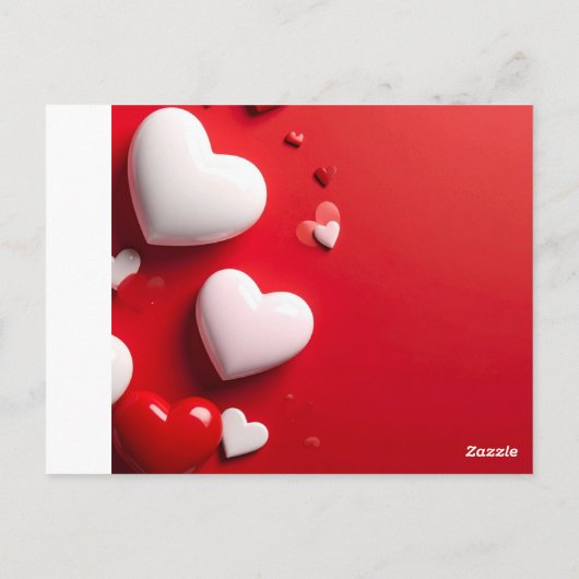 Carte Postale hearts (Dos)
