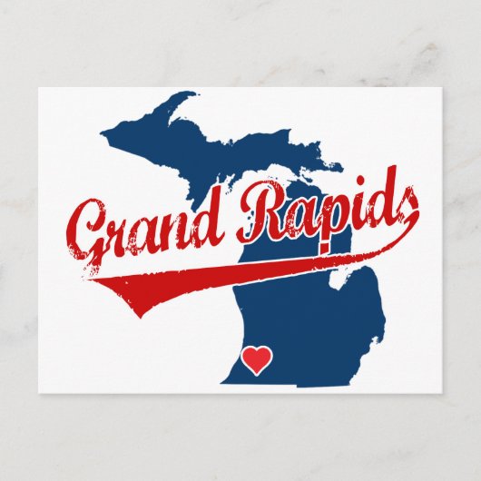 Carte Postale Hearts Grand Rapids Michigan (Devant)