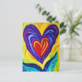 Carte Postale Hearts painting (Debout devant)