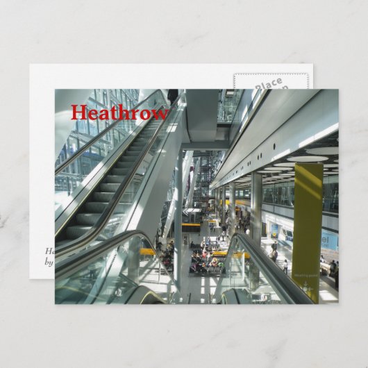 Carte Postale Heathrow (Devant / Derrière)