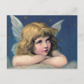 Carte Postale Heavenly angel daydreaming on a cloud in the sky (Devant)