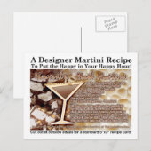Carte postale Heavenly Hash Martini Recette (Devant / Derrière)