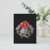 Carte Postale Heavy Armored Tomato Samurai Warrior Illustration (Debout devant)