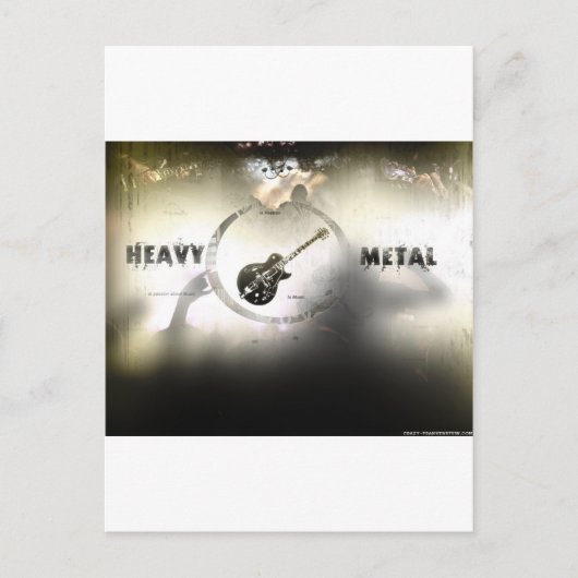 Carte Postale Heavy metal (Devant)