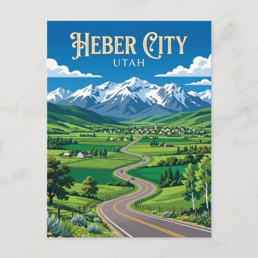 Carte Postale Heber City États-Unis (Devant)
