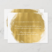 Carte Postale Hébergement élégant Peinture or Look (Devant / Derrière)