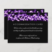 Carte Postale Hébergement élégant violet Hollywood Glam (Devant / Derrière)