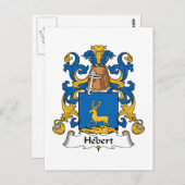Carte Postale Hebert Family Crest (Devant / Derrière)