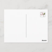 Carte Postale Hébreu 4:16 citations avec art floral blanc ver (Dos)