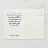 Carte Postale Hébreux 11:6 Il récompense ceux qui le cherchent,  (Dos)