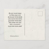 Carte Postale Hébreux 11:6 Sans foi il est impossible (Dos)