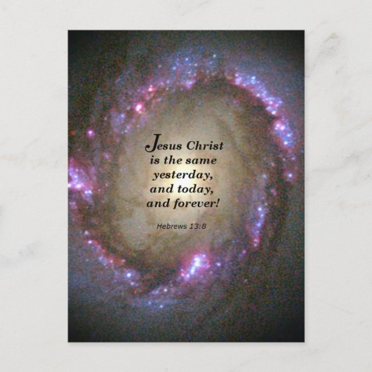 Carte Postale Hébreux 13:8 (Devant)