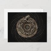 Carte Postale Hecate Wheel avec nos oboros (Devant / Derrière)
