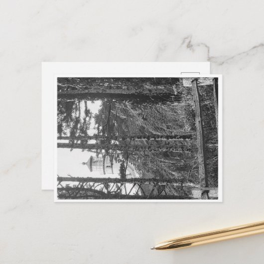 Carte postale Heceta Head Lighthouse b&w (Devant/Arrière en situation)