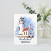 Carte Postale Heceta Head Phare Aquarelle - Oregon (Debout devant)