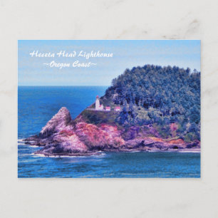 Carte Postale Heceta Head Phare Côte de l'Oregon