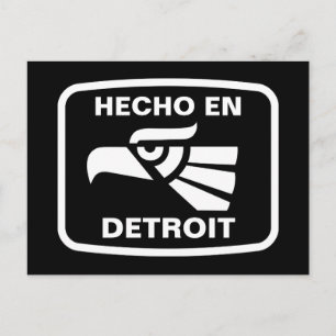 Carte Postale Hecho en Detroit personalizado personnalisé