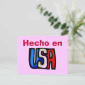 Carte postale Hecho en USA (Debout devant)