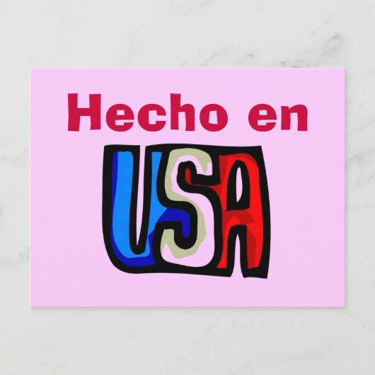 Carte postale Hecho en USA (Devant)