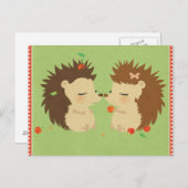 Carte postale Hedgehog Love (Devant / Derrière)