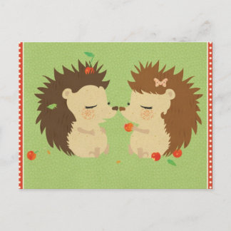 Carte postale Hedgehog Love