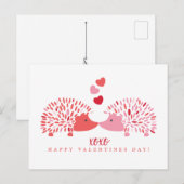 Carte postale Hedgehog Valentine (Devant / Derrière)