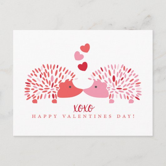 Carte postale Hedgehog Valentine (Devant)