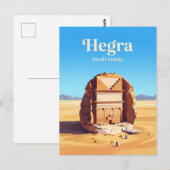 Carte Postale Hegra Arabie Saoudite (Devant / Derrière)
