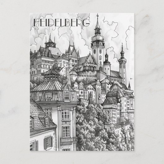 Carte Postale Heidelberg Allemagne (Devant)