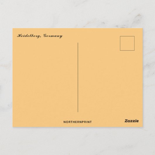 Carte Postale Heidelberg Allemagne (Dos)