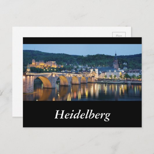 Carte Postale Heidelberg Panorama (Devant / Derrière)