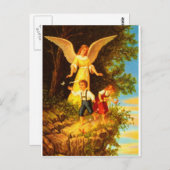 Carte Postale Heiliger Schutzengel - Huile Guardian Angel 8 (Devant / Derrière)