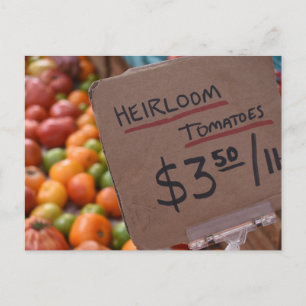 Carte Postale Heirloom Tomates Greenmarket Marché des agriculteu