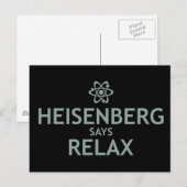 Carte Postale Heisenberg Dit Relax (Devant / Derrière)