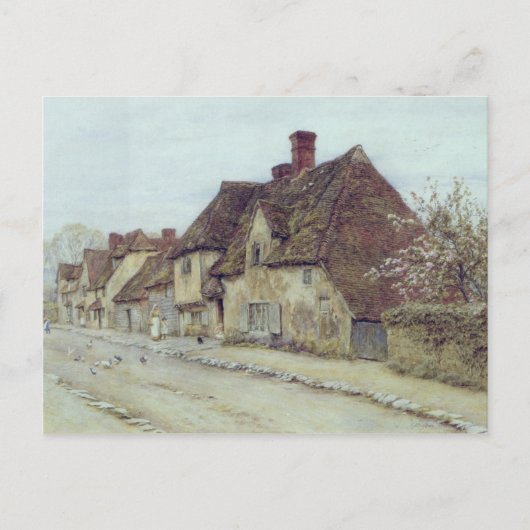 Carte Postale Helen Allingham A Village Street (Devant)